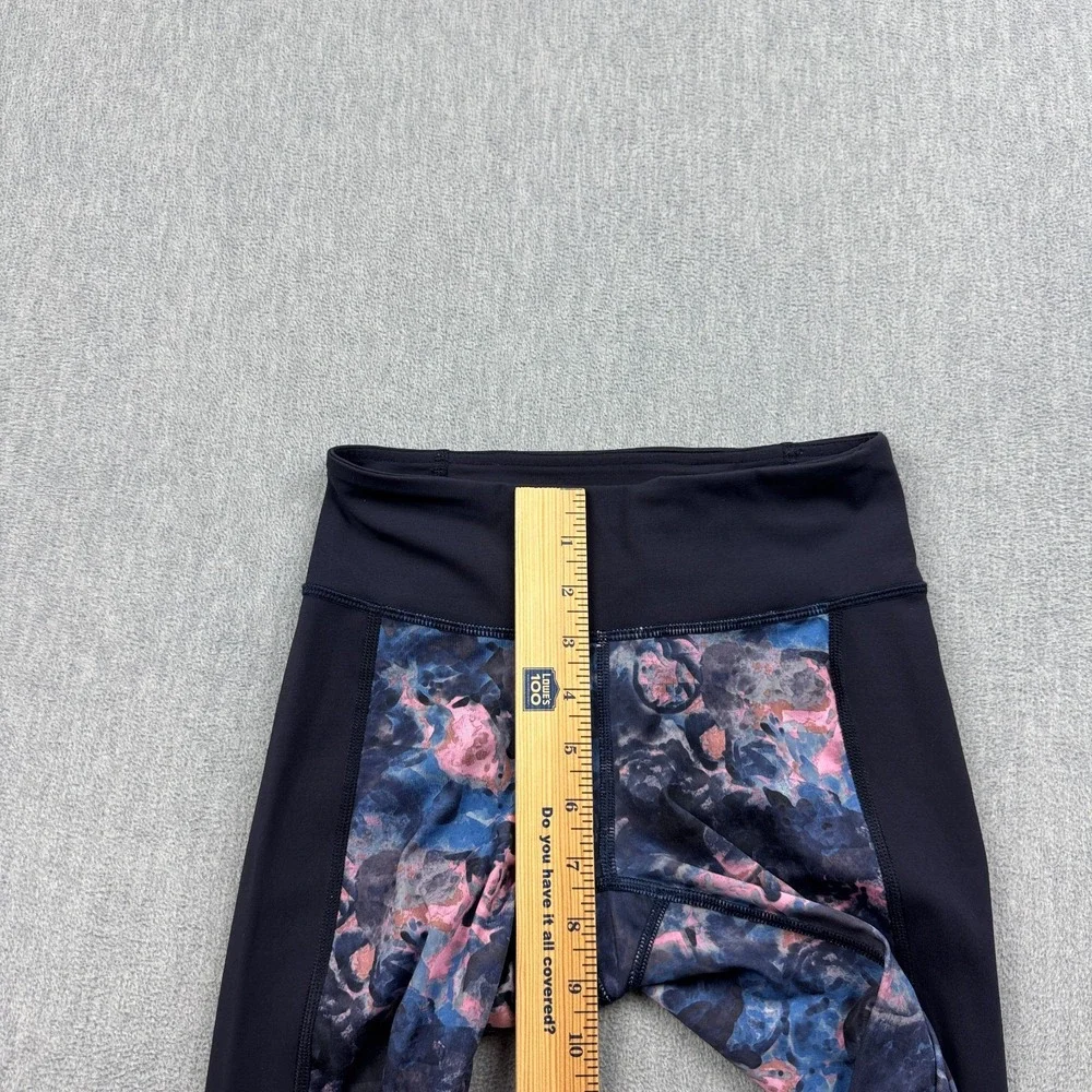 Lululemon Leggings Womens 2 Purple Printed If You're Lucky Crop 22